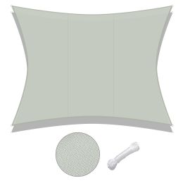 10x13ft Rectangle Sun Shade Sail/Grey