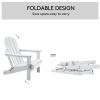 Folding Adirondack Chair Outdoor; Poly Lumber Weather Resistant Patio Chairs for Garden; Deck; Backyard; Lawn Furniture; Easy Maintenance & Classic Ad