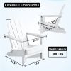 Folding Adirondack Chair Outdoor; Poly Lumber Weather Resistant Patio Chairs for Garden; Deck; Backyard; Lawn Furniture; Easy Maintenance & Classic Ad