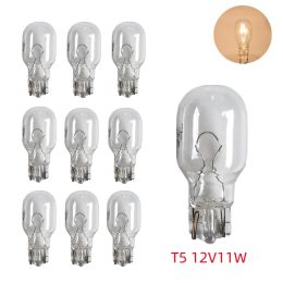 10Pcs Wedge Base Light Bulbs; Car Reverse Lamp; Landscape Bulbs; T5 11W Wedge Base 18W 12V Low Voltage Garden Yard Bulb; Courtyard Lawn Light Bulb (Items: T5 12V11W)