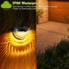 4Pcs Solar Fence Lights Outdoor Dusk To Dawn Sensor Decorative Deck Lamps IP65 Waterproof