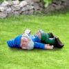 1pc Drunken Garden Gnome Statue; 5.91inch Resin Garden Gnome Crafts; Garden Decoration; Creative Garden Statue Decor; Weatherproof Funny Garden Gnome