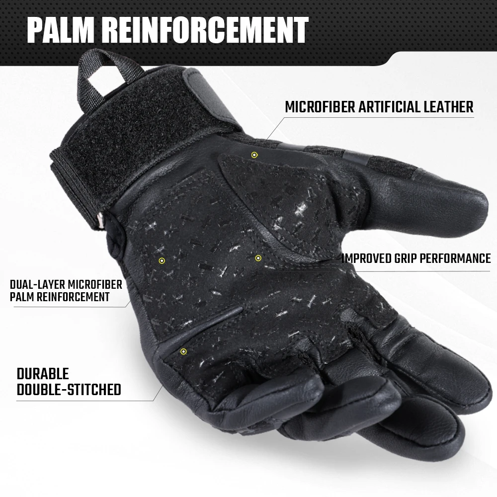 Outdoor Tactical Gloves Touch Screen Hard Shell Non-slip Protective Gear for Sports Hiking Climbing Hunting Cycling Motorcycle 4